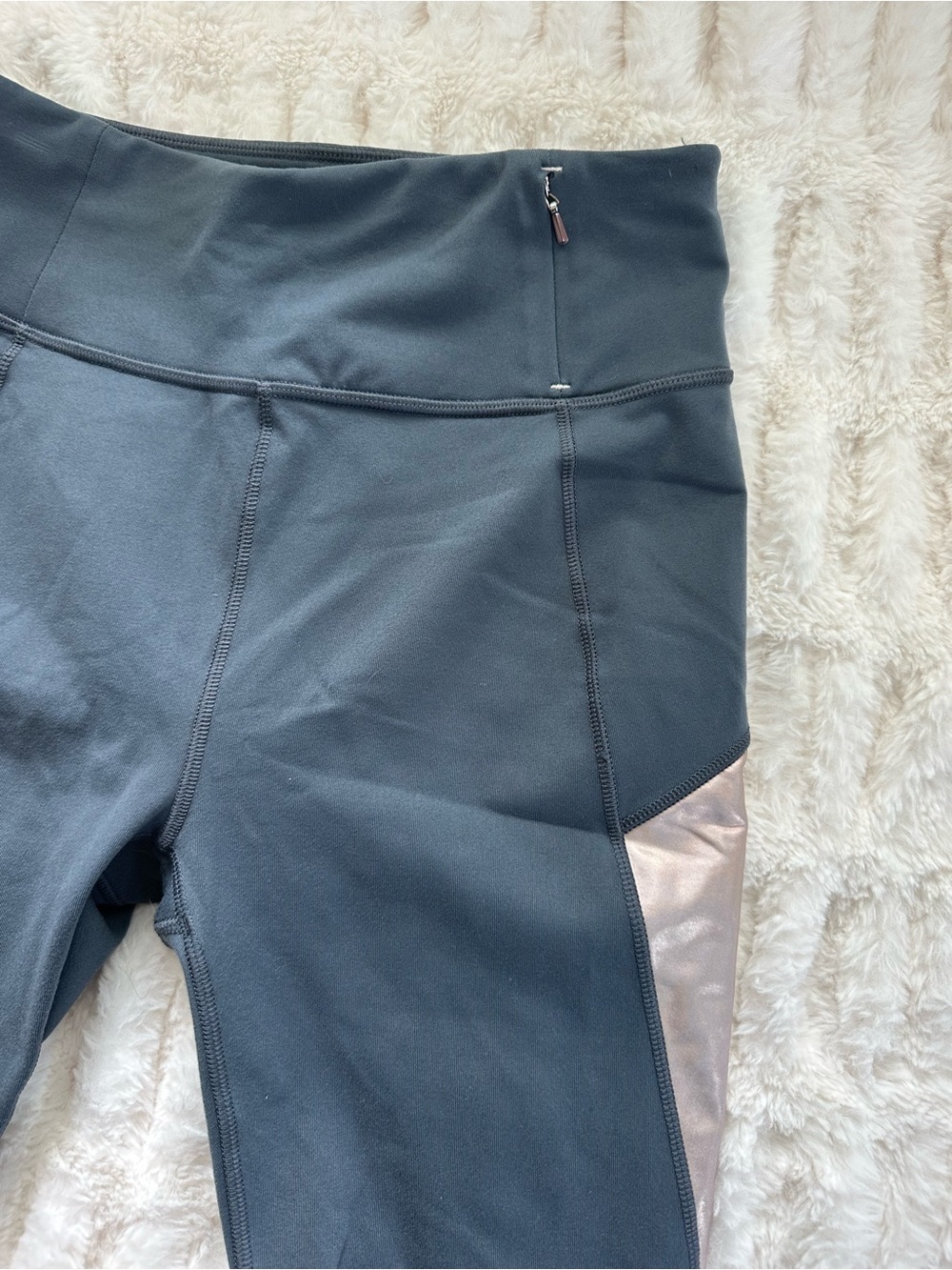 Calia High Waist Dark Gray Leggings with Rose Gold Panels Size S - Picture 3 of 6